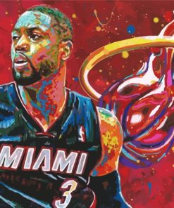 Miami Heat Basketball Paint By Numbers