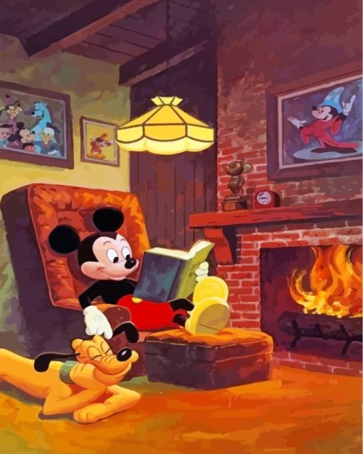 Mickey-mouse-and-pluto-paint-by-numbers