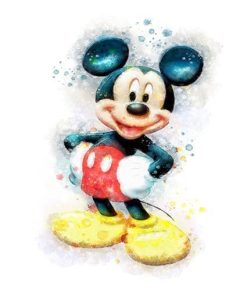Mickey Mouse Animation Paint By Numbers