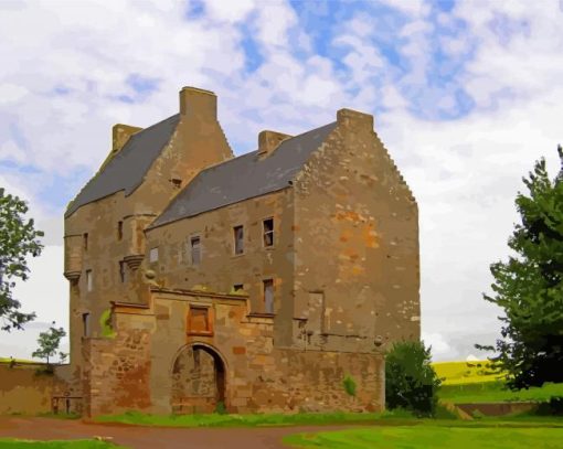 Midhope-castle-building-paint-by-number