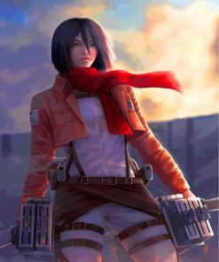 Mikasa Ackerman Anime Paint By Numbers