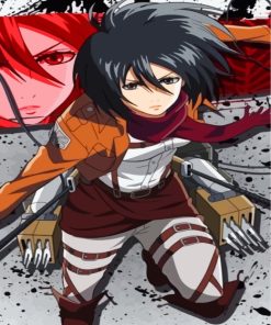 Mikasa Ackerman Anime Paint By Numbers