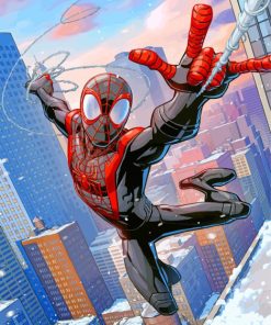 Miles Morales Animation Paint By Numbers