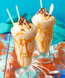 Milkshake Themed Crafts Paint By Numbers