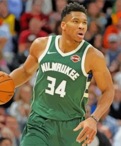 Milwaukee Bucks Star Paint By Numbers