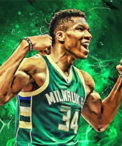 Milwaukee Bucks Players Paint By Numbers