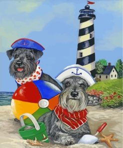 Miniature Schnauzer Dog Paint By Numbers