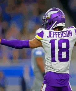 Justin Jefferson Minnesota Vikings Paint By Numbers