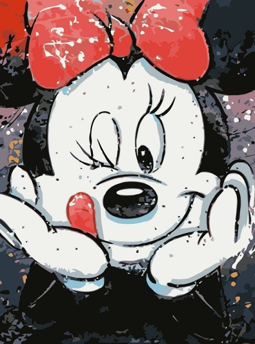 Minnie-Mouse-DIY-Cartoon-And-Animation-Paint-By-Numbers-PBN-5874