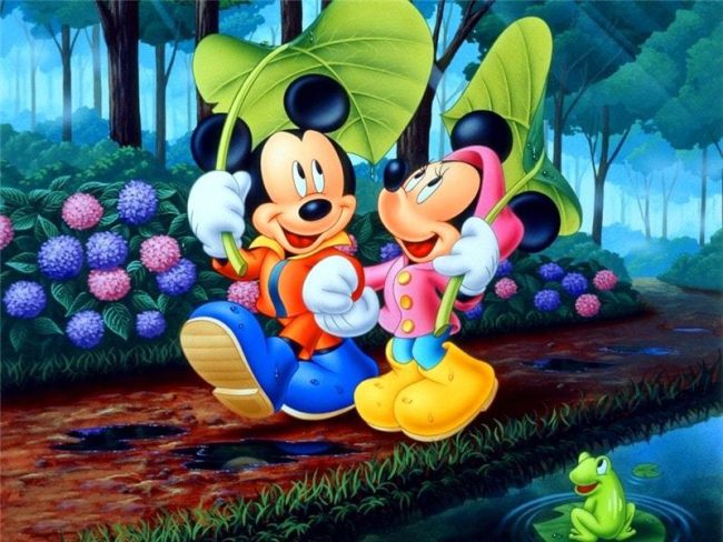 Minnie and Mickey Disney Animation Paint By Numbers