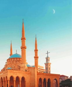 Beirut Islamic Landmark Paint By Numbers