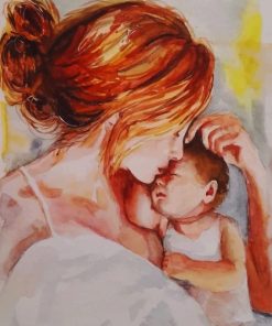 Mom and Newborn Bonding Paint By Numbers
