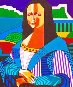 Mona Lisa Colorful Pop Art Paint By Numbers