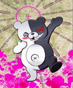 Monokuma Danganronpa Art Paint By Numbers