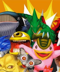 Monster Rancher Characters Animation Paint By Numbers