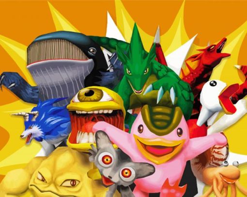 Monster-rancher-characters-paint-by-number
