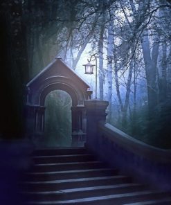 Enchanted Forest Moon Paint By Numbers