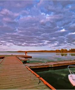 Moosehead Lake Scenic Boardwalk Paint By Numbers