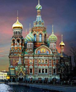 Majestic Moscow Castle Cities Paint By Numbers
