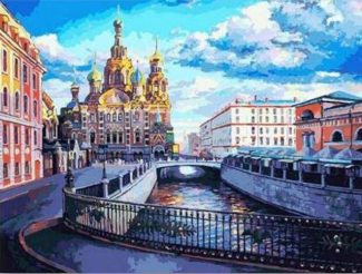 Moscow Russian Cityscapes Paint By Numbers