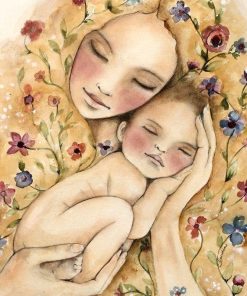 Mother and Newborn Love Paint By Numbers