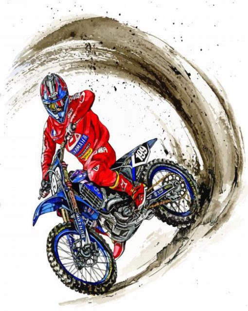 Motorcycle-Driver-Art-paint-by-numbers