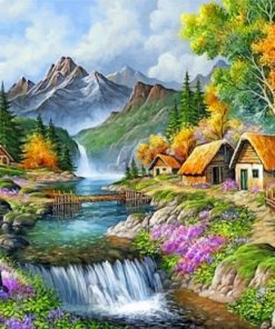 Mountain Nature Escape Paint By Numbers