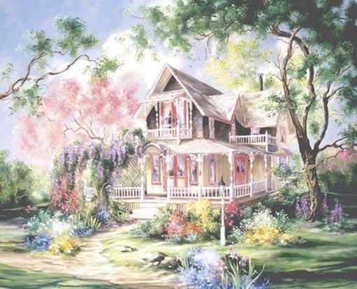 Mountains-Villa-paint-by-numbers
