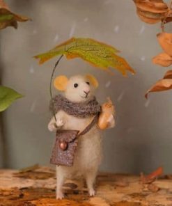 Autumn Mouse Scene Paint By Numbers