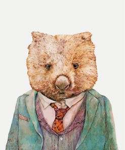 Wombat Wildlife Paint By Numbers