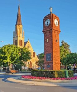Mudgee Roundabout Buildings Paint By Numbers