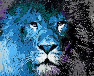 Narnia Lion Art Paint By Numbers