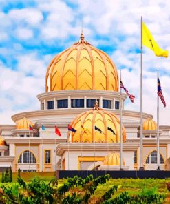 Explore Malaysia's National Palace Paint By Numbers