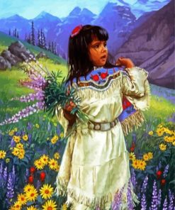 Flowers and Native Beauty Paint By Numbers