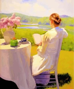 Nerdy Girl Reading Paint By Numbers