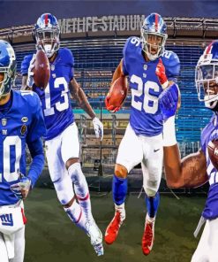 New York Giants Football Players Paint By Numbers