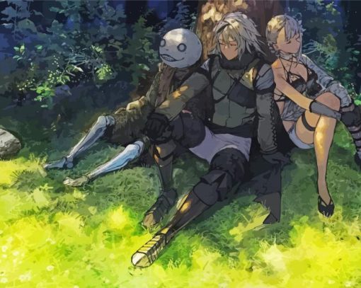 Nier-replicant-characters-paint-by-numbers