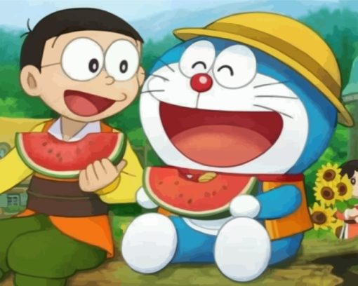 Nobita-And-Doraemon-Eating-paint-by-numbers