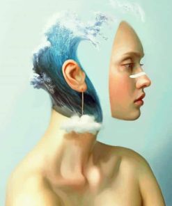 Ocean-Inspired Girl Art Paint By Numbers