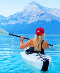 Kayaking Woman Landscapes Paint By Numbers