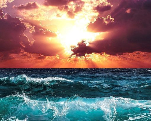 Ocean-Sunset-paint-by-numbers