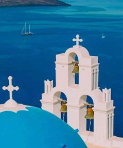 Churches of Oia Santorini Paint By Numbers
