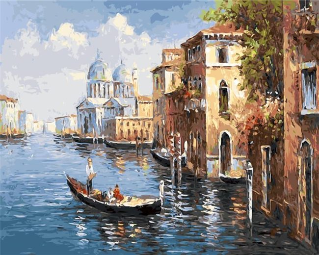 Venice Canals Art Paint By Numbers