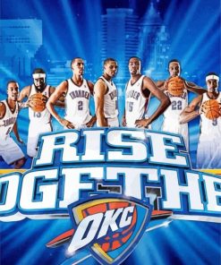 Oklahoma City Thunder Players Paint By Numbers