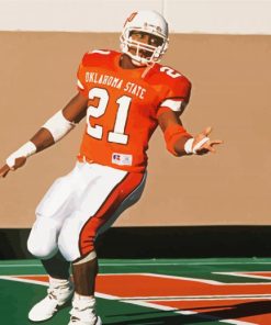 Barry Sanders Oklahoma Football Paint By Numbers