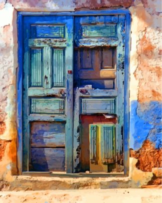 Blue Door Vintage Paint By Numbers