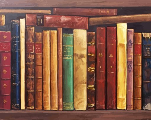Old-Books-paint-by-numbers