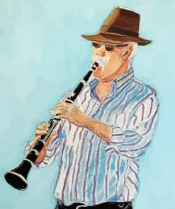 Clarinet Player Portrait Paint By Numbers