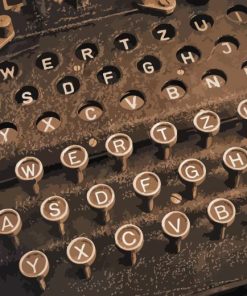 Antique Typewriter Vibes Paint By Numbers