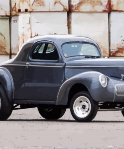 Classic Willys Coupe Paint By Numbers
